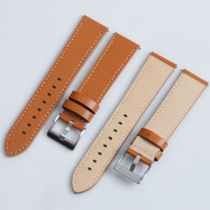 Manufacturer Custom Handmade Brown Genuine Leather Watch Strap – Breathable Replacement Leather Watch Band