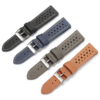 Luxury Top Grain Leather Rally Watch Strap – Breathable Perforated Smart Watch Band