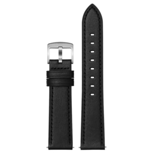 Custom Black Full-Grain Calf Leather Watch Strap – Premium American Leather in 5 Colors